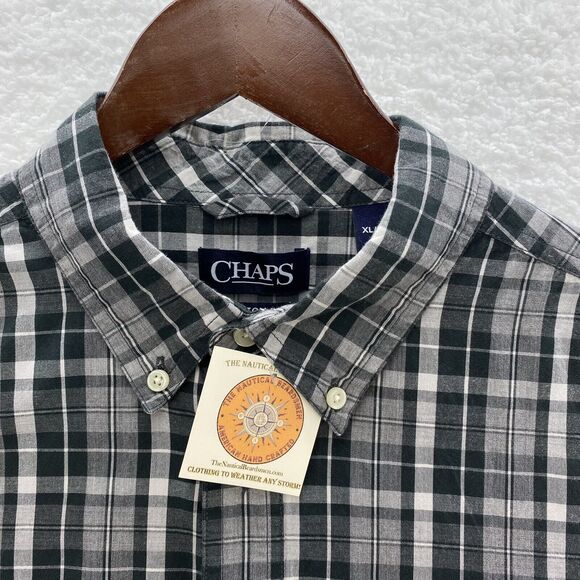 NWOT Chaps Ralph Lauren Shirt Men's XL Multicolor Plaid Long Sleeve Button Down - Picture 6 of 16